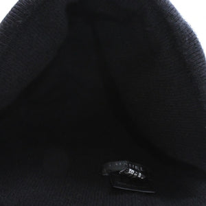Like new CHANEL Beanie Knit Cap Free Size Black White Wool Cashmere A$AP Bari worn model Used 4a003579