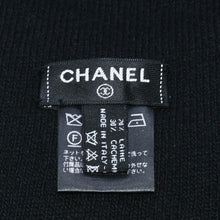 画像をギャラリービューアに読み込む, 新品同様 CHANEL シャネル ビーニー ニットキャップ フリーサイズ ブラック ホワイト ウール カシミヤ A$AP Bari着用モデル 中古 4a003579