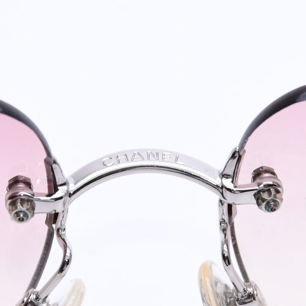 Mint condition CHANEL sunglasses 4017-D rhinestone pink silver 62◻17 120 Used 4a003999