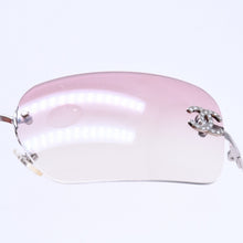 画像をギャラリービューアに読み込む, 極美品 CHANEL シャネル Sunglasses サングラス 4017-D ラインストーン ピンク シルバー 62◻︎17 120 中古 4a003999