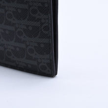 画像をギャラリービューアに読み込む, 極美品 DIOR HOMME ディオールオム カードケース パスケース 2つ折り ブラック グレー レザー 中古 4a003998