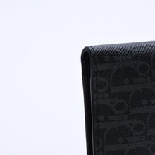 画像をギャラリービューアに読み込む, 極美品 DIOR HOMME ディオールオム カードケース パスケース 2つ折り ブラック グレー レザー 中古 4a003998