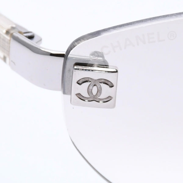 CHANEL シャネル リムレス サングラス アイウェア 4069 c.124/6I サイズ58□18 130 ココマーク シルバー クリア 美品 中古 4a003996