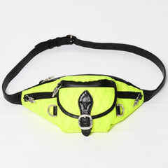 CHROME HEARTS クロムハーツ #1 SNAT PACK NYLON スナットパック ショルダーバッグ ダガー ガンスリンガー ライムグリーン 美品 中古 4a003997