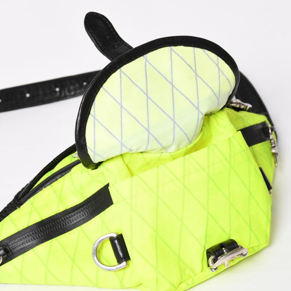 CHROME HEARTS クロムハーツ #1 SNAT PACK NYLON スナットパック ショルダーバッグ ダガー ガンスリンガー ライムグリーン 美品 中古 4a003997