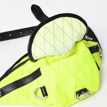 画像をギャラリービューアに読み込む, CHROME HEARTS クロムハーツ #1 SNAT PACK NYLON スナットパック ショルダーバッグ ダガー ガンスリンガー ライムグリーン 美品 中古 4a003997