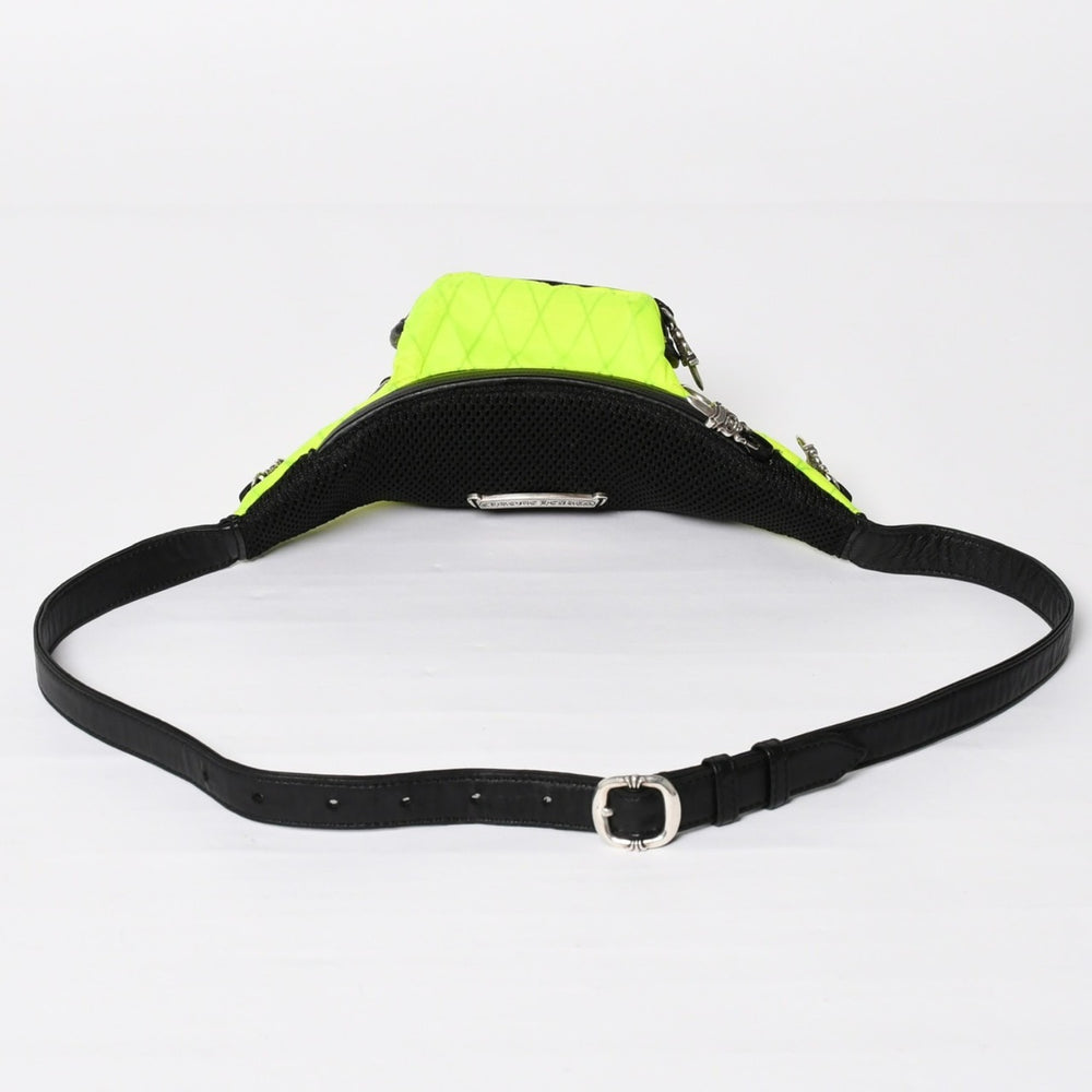 CHROME HEARTS クロムハーツ #1 SNAT PACK NYLON スナットパック ショルダーバッグ ダガー ガンスリンガー ライムグリーン 美品 中古 4a003997