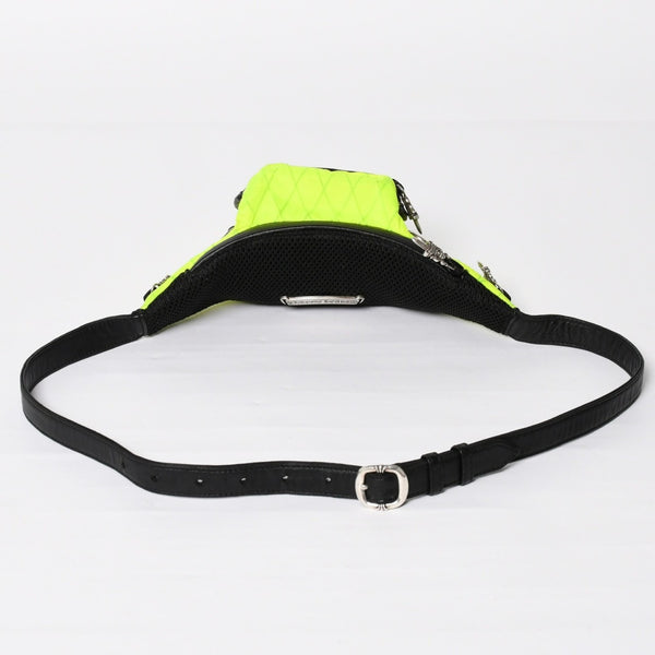 CHROME HEARTS クロムハーツ #1 SNAT PACK NYLON スナットパック ショルダーバッグ ダガー ガンスリンガー ライムグリーン 美品 中古 4a003997
