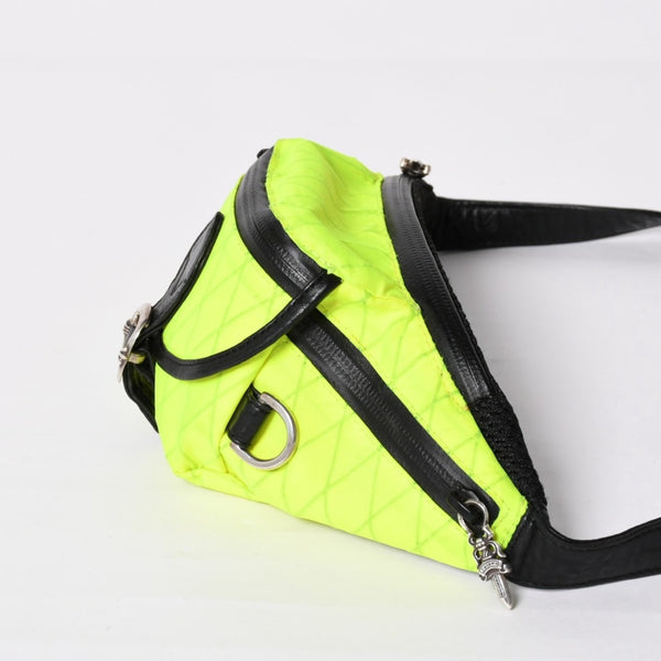 CHROME HEARTS クロムハーツ #1 SNAT PACK NYLON スナットパック ショルダーバッグ ダガー ガンスリンガー ライムグリーン 美品 中古 4a003997