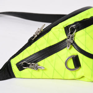 CHROME HEARTS クロムハーツ #1 SNAT PACK NYLON スナットパック ショルダーバッグ ダガー ガンスリンガー ライムグリーン 美品 中古 4a003997