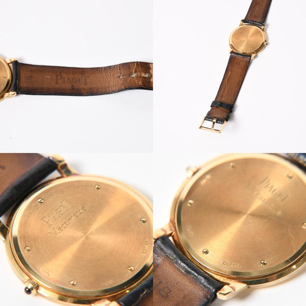 PIAGET ピアジェ PIAGET ピアジェ ALTIPLANO アルティプラノ 腕時計 9920 重量約33.87g 手巻き K18YG 750刻印 白文字盤 美品 中古 4a004002