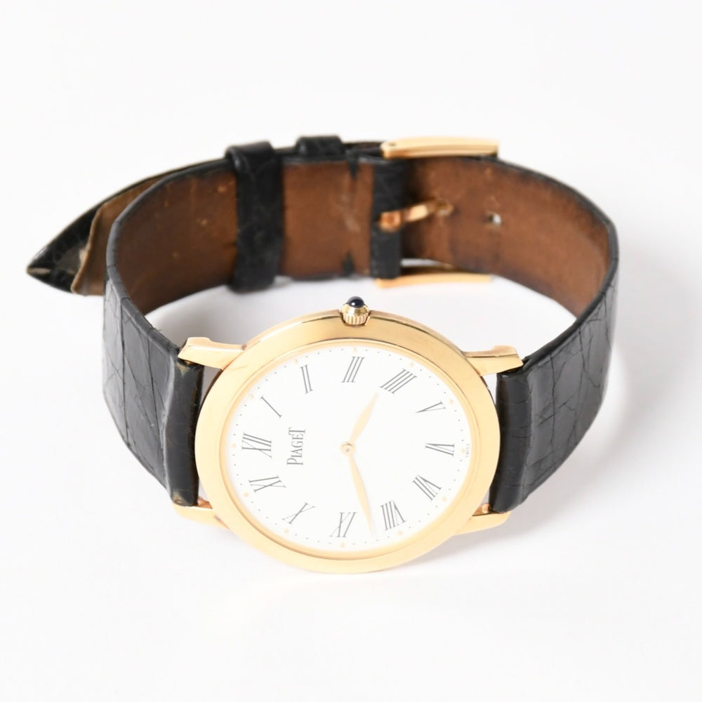 PIAGET ピアジェ PIAGET ピアジェ ALTIPLANO アルティプラノ 腕時計 9920 重量約33.87g 手巻き K18YG 750刻印 白文字盤 美品 中古 4a004002