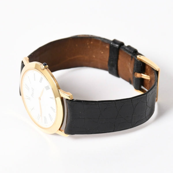 PIAGET ピアジェ PIAGET ピアジェ ALTIPLANO アルティプラノ 腕時計 9920 重量約33.87g 手巻き K18YG 750刻印 白文字盤 美品 中古 4a004002