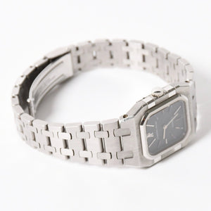 AUDEMARS PIGUET ROYAL OAK Watch 6010ST Quartz Square SS Black Dial Good Condition Used 4a004003