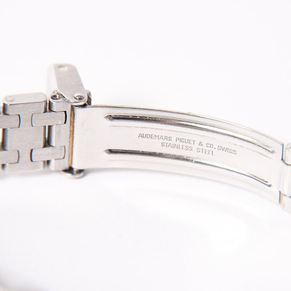 AUDEMARS PIGUET ROYAL OAK Watch 6010ST Quartz Square SS Black Dial Good Condition Used 4a004003