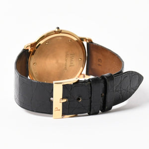 PIAGET ピアジェ PIAGET ピアジェ ALTIPLANO アルティプラノ 腕時計 9920 重量約33.87g 手巻き K18YG 750刻印 白文字盤 美品 中古 4a004002