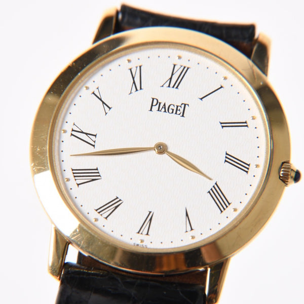 PIAGET ピアジェ PIAGET ピアジェ ALTIPLANO アルティプラノ 腕時計 9920 重量約33.87g 手巻き K18YG 750刻印 白文字盤 美品 中古 4a004002