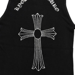 CHROME HEARTS CHROME HEARTS x Kyosuke Himuro Collaboration Tank Top Sleeveless 1998 Tour Limited CH Cross Scroll Label M Size Black Good Condition Used 4a004007
