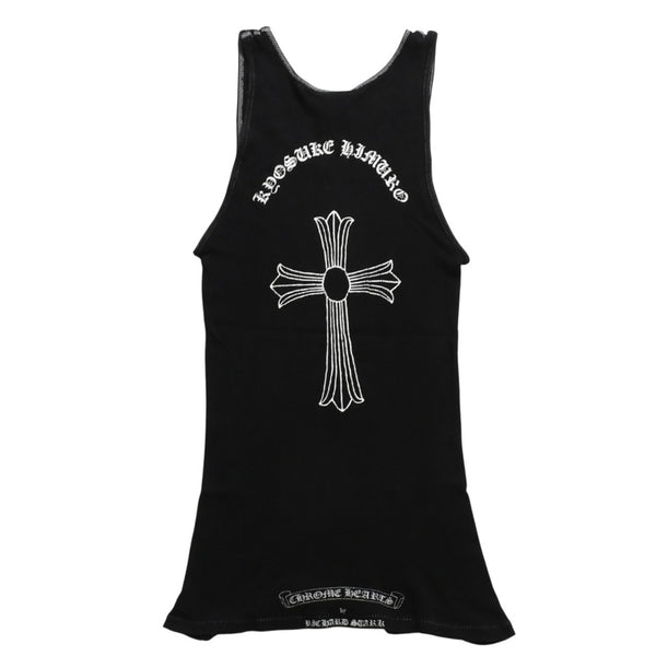 CHROME HEARTS CHROME HEARTS x Kyosuke Himuro Collaboration Tank Top Sleeveless 1998 Tour Limited CH Cross Scroll Label M Size Black Good Condition Used 4a004007