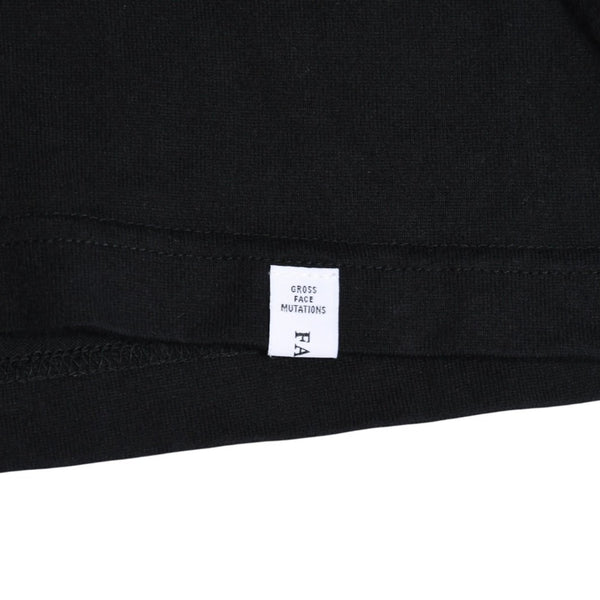 FACETASM 7 BARS TEE Short Sleeve T-shirt SR-TEE-U10 Cut and Sew Black Flag Black 5 Sizes Big Silhouette Slit Good Condition Used 4a003420