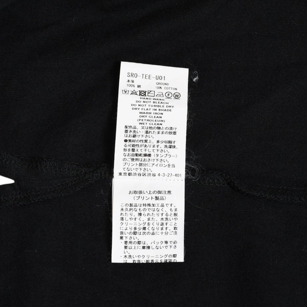 FACETASM 7 BARS TEE Short Sleeve T-shirt SR-TEE-U10 Cut and Sew Black Flag Black 5 Sizes Big Silhouette Slit Good Condition Used 4a003420
