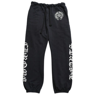 CHROME HEARTS Sweatpants Horseshoe Cotton Black White Size M Good Condition Used 4a003784