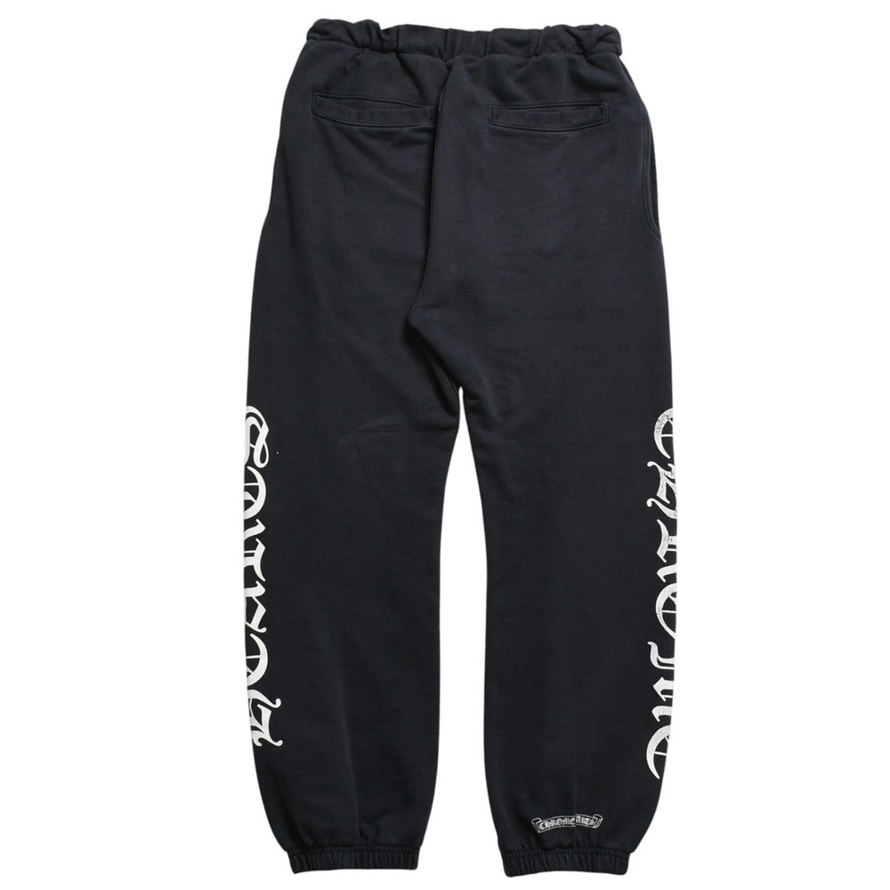 CHROME HEARTS クロムハーツ スウェットパンツ ホースシュー コットン ブラック ホワイト サイズM 美品 中古 4a003784