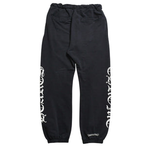 CHROME HEARTS Sweatpants Horseshoe Cotton Black White Size M Good Condition Used 4a003784