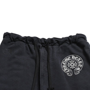 CHROME HEARTS Sweatpants Horseshoe Cotton Black White Size M Good Condition Used 4a003784