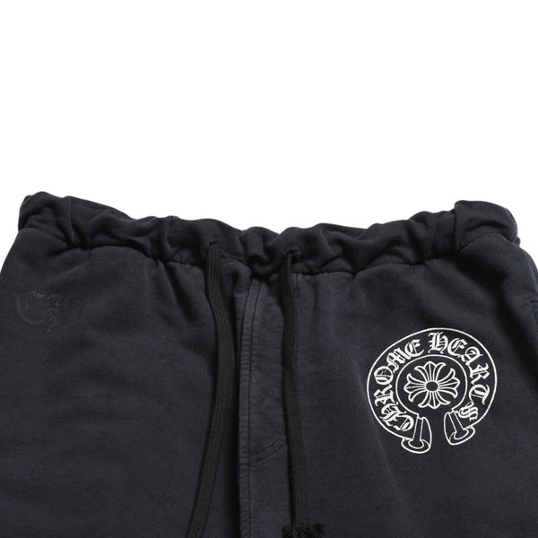 CHROME HEARTS Sweatpants Horseshoe Cotton Black White Size M Good Condition Used 4a003784