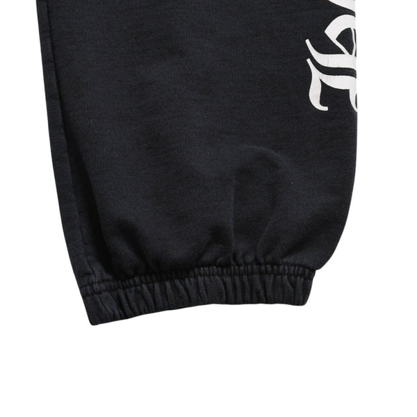 CHROME HEARTS Sweatpants Horseshoe Cotton Black White Size M Good Condition Used 4a003784