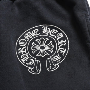 CHROME HEARTS Sweatpants Horseshoe Cotton Black White Size M Good Condition Used 4a003784