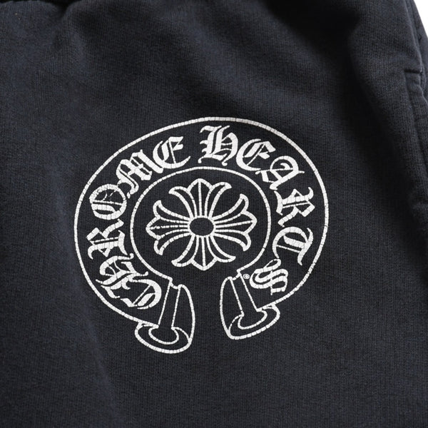 CHROME HEARTS Sweatpants Horseshoe Cotton Black White Size M Good Condition Used 4a003784
