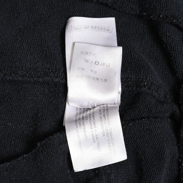 CHROME HEARTS Sweatpants Horseshoe Cotton Black White Size M Good Condition Used 4a003784
