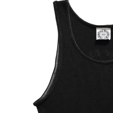 画像をギャラリービューアに読み込む, CHROME HEARTS クロムハーツ × 氷室京介 コラボレーションタンクトップ ノースリーブ 1998ツアー限定 CHクロス スクロールラベル Mサイズ ブラック 美品 中古 4a004007