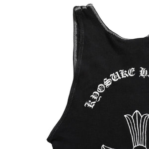 CHROME HEARTS CHROME HEARTS x Kyosuke Himuro Collaboration Tank Top Sleeveless 1998 Tour Limited CH Cross Scroll Label M Size Black Good Condition Used 4a004007