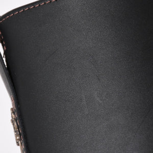 新品同様 CHROME HEARTS クロムハーツ WESCO BOSS ガンスリンガー レザーエンジニアブーツ BK7700100 カウハイドレザー シルバー925 8E(26.0) ブラック 中古 4a004017