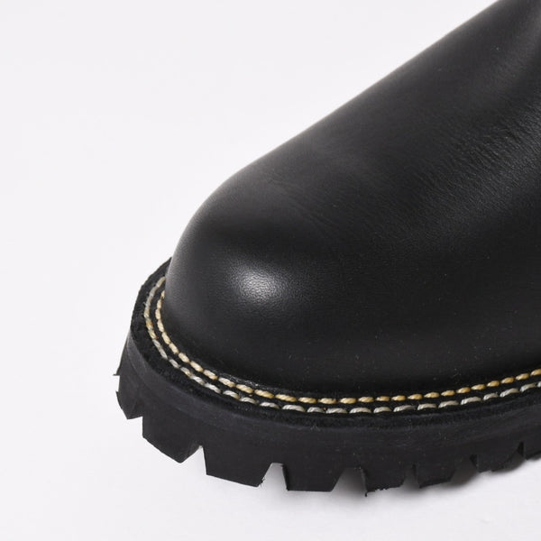 新品同様 CHROME HEARTS クロムハーツ WESCO BOSS ガンスリンガー レザーエンジニアブーツ BK7700100 カウハイドレザー シルバー925 8E(26.0) ブラック 中古 4a004017