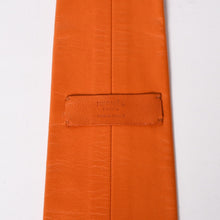 画像をギャラリービューアに読み込む, 極美品 HERMES エルメス ラムスキン Leather レザー Tie ネクタイ Orange オレンジ 白ステッチ 中古 4a003672