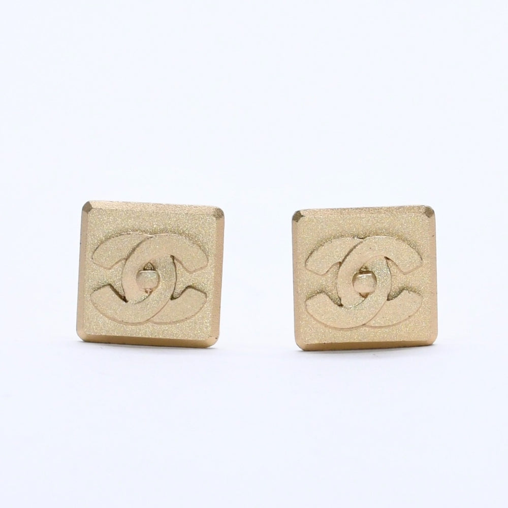 極美品 CHANEL シャネル ココマーク イヤリング 重量約9.13g 02A刻印 ターンロック ゴールド メッキ GP 両耳用 中古 4a003124