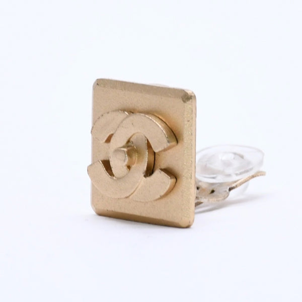 極美品 CHANEL シャネル ココマーク イヤリング 重量約9.13g 02A刻印 ターンロック ゴールド メッキ GP 両耳用 中古 4a003124