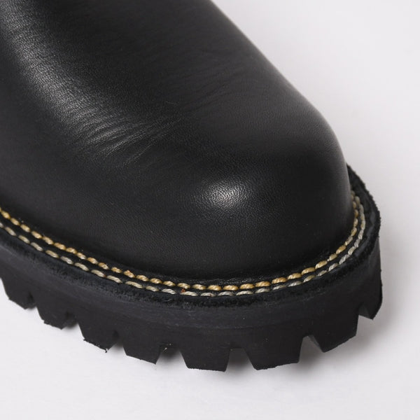 新品同様 CHROME HEARTS クロムハーツ WESCO BOSS ガンスリンガー レザーエンジニアブーツ BK7700100 カウハイドレザー シルバー925 8E(26.0) ブラック 中古 4a004017