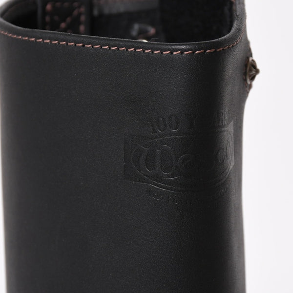 新品同様 CHROME HEARTS クロムハーツ WESCO BOSS ガンスリンガー レザーエンジニアブーツ BK7700100 カウハイドレザー シルバー925 8E(26.0) ブラック 中古 4a004017