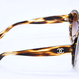 CHANEL シャネル サングラス アイウェア 5372-A c.1498/S5 サイズ56□19 140 ココマーク 鼈甲カラー 美品 中古 4a004030
