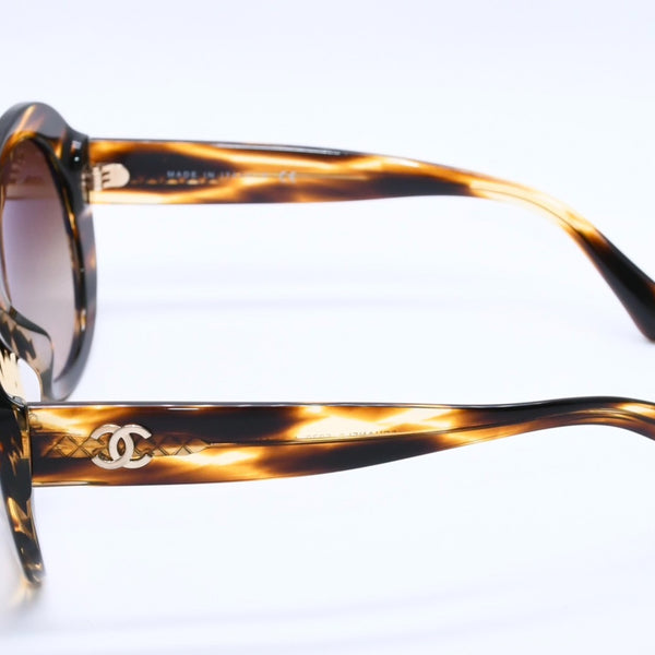 CHANEL シャネル サングラス アイウェア 5372-A c.1498/S5 サイズ56□19 140 ココマーク 鼈甲カラー 美品 中古 4a004030