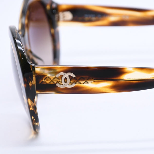 CHANEL シャネル サングラス アイウェア 5372-A c.1498/S5 サイズ56□19 140 ココマーク 鼈甲カラー 美品 中古 4a004030