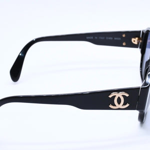 CHANEL シャネル サングラス アイウェア 01452 94305 ココマーク アセテート プラスチック ブラック 美品 中古 4a004028