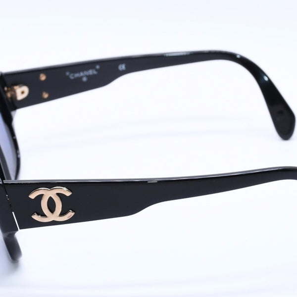 CHANEL シャネル サングラス アイウェア 01452 94305 ココマーク アセテート プラスチック ブラック 美品 中古 4a004028