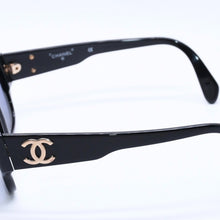 画像をギャラリービューアに読み込む, CHANEL シャネル サングラス アイウェア 01452 94305 ココマーク アセテート プラスチック ブラック 美品 中古 4a004028
