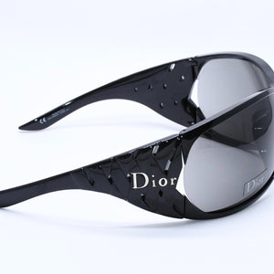 Very Good Condition Christian Dior DIOR RIBBON Sunglasses Eyewear D28M8 Size 110 Black Used 4a004140